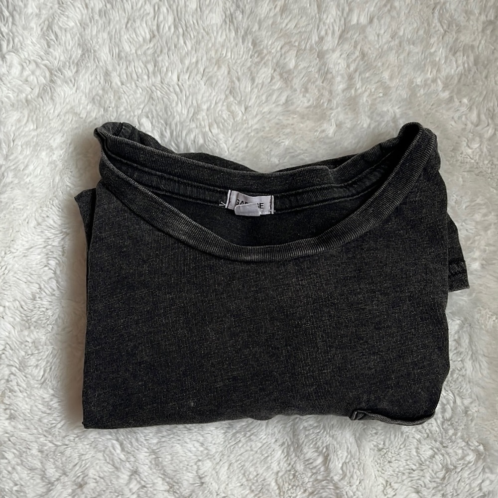 Garage Cropped gray Tee